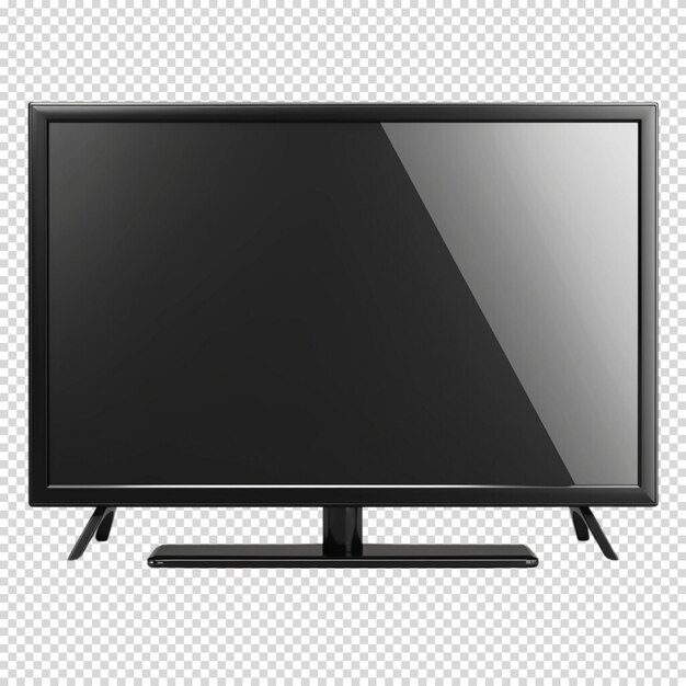 PSD television isolated on transparent background