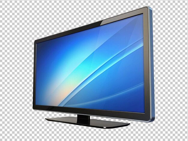 PSD televisión moderna con pantalla en blanco