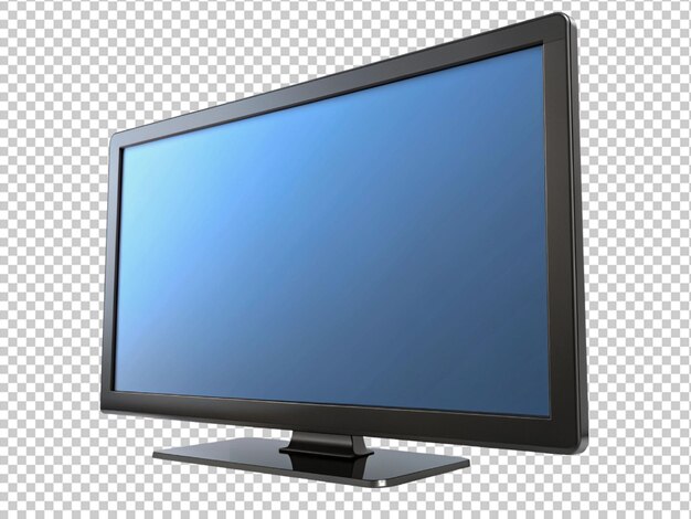 PSD televisor moderno con pantalla en blanco