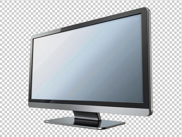 PSD televisor moderno con pantalla en blanco