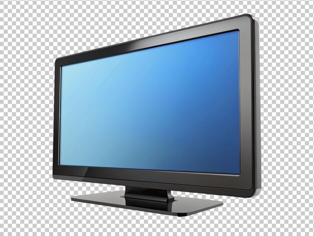 PSD televisor moderno con pantalla en blanco