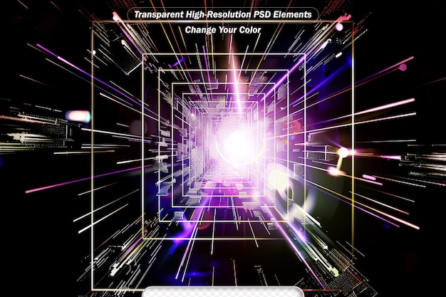 Telón de fondo compuesto por elementos gráficos y de diseño abstracto de la CPU