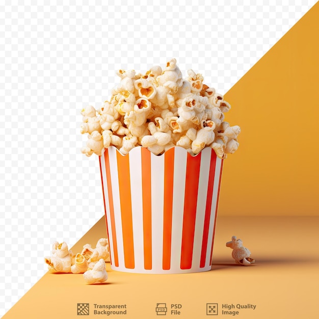 PSD tema de cinema com pipoca