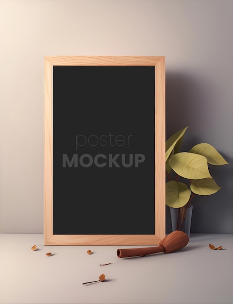 Tema minimalista con cornici mockup