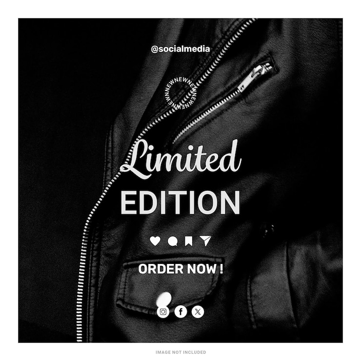 PSD tema negro nuevo estilo de moda venta plantilla de publicación de instagram diseño psd