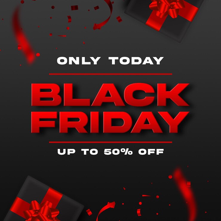 El tema del Viernes Negro Rojo y Negro