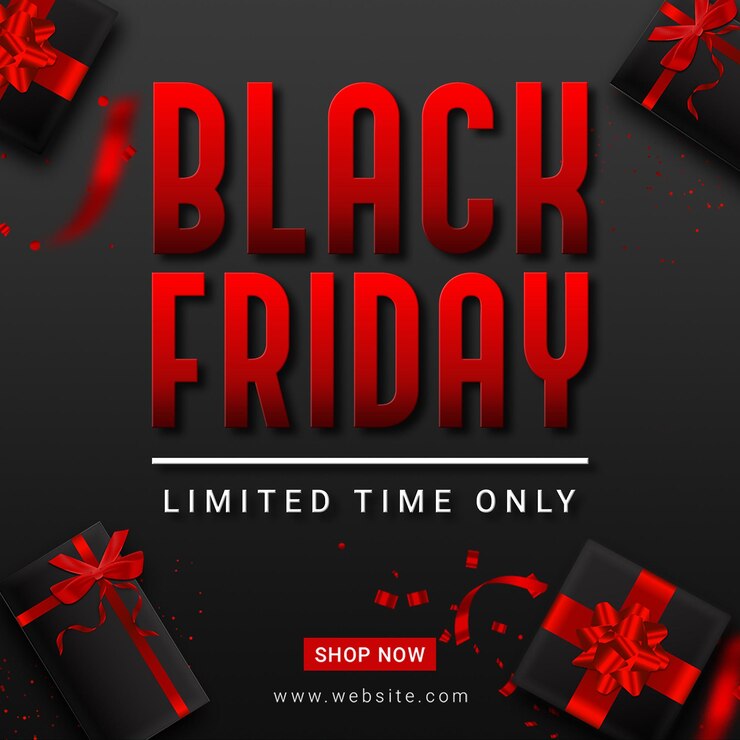 El tema del Viernes Negro Rojo y Negro