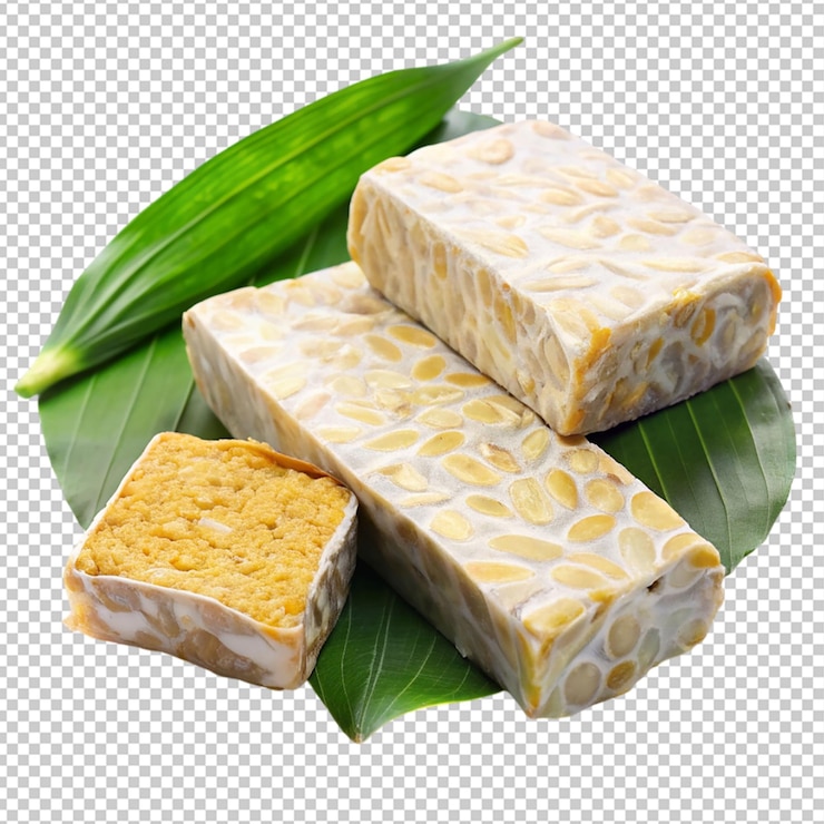 PSD tempeh indonesio en un fondo transparente