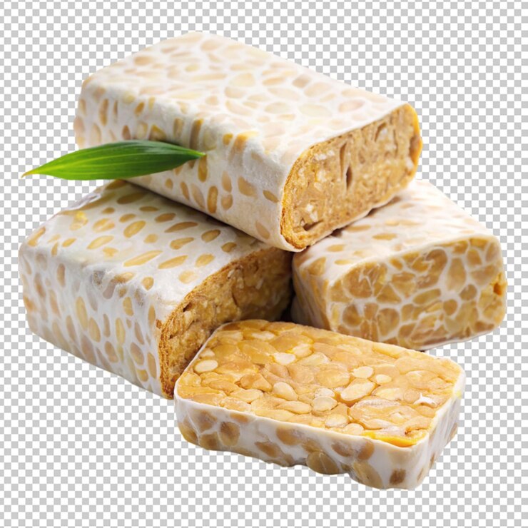 PSD tempeh indonesio en un fondo transparente