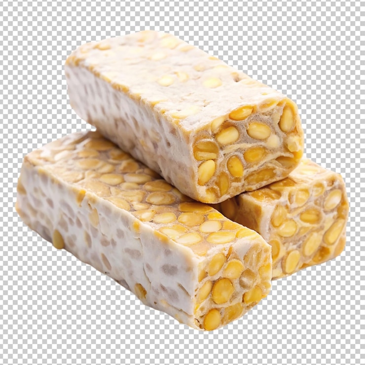 PSD tempeh indonesio en un fondo transparente
