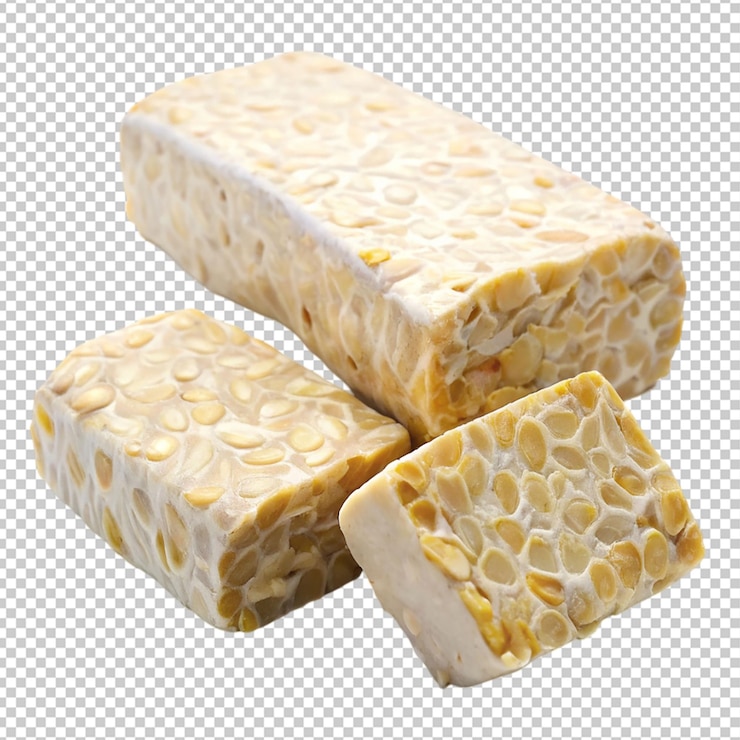 PSD tempeh indonesio en un fondo transparente
