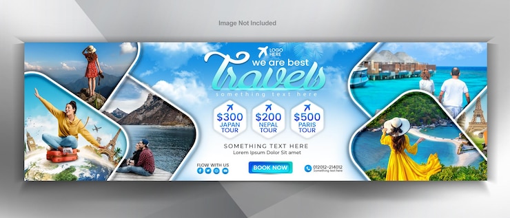 Templat desain banner agen perjalanan
