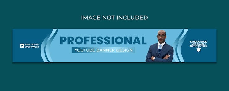 PSD templat desain sampul banner youtube profesional psd psd gratis