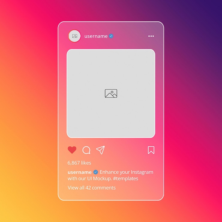 PSD templat postingan instagram media sosial psd