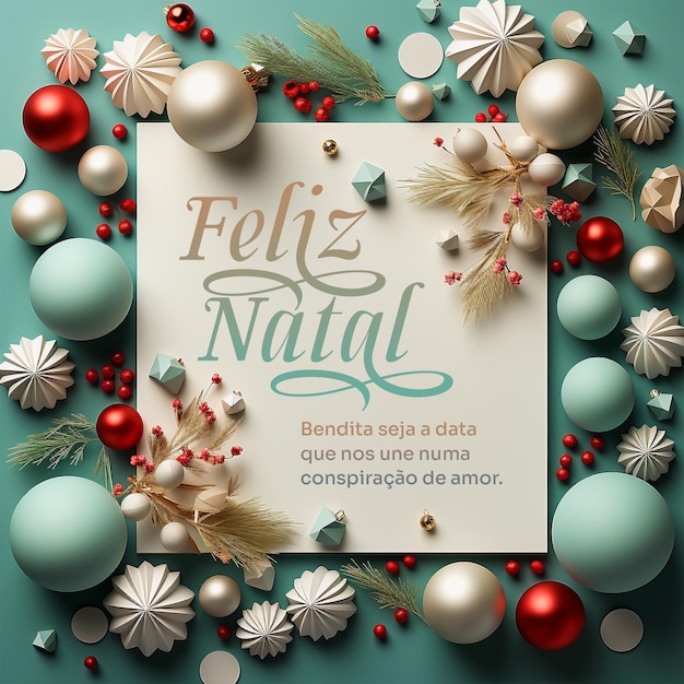 PSD templata de alimentación de las redes sociales feliz navidad