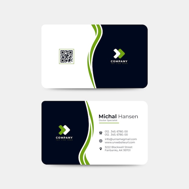 Templata de diseño profesional de tarjetas de visita de la compañía creada sólo para freepik