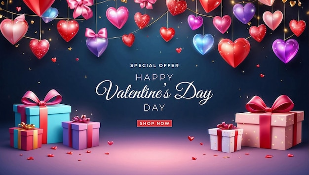 Template de banner de venda do Dia dos Namorados