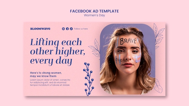 Template di Facebook per la celebrazione della Festa della Donna