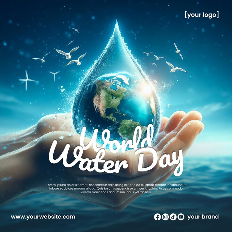 Template di post Instagram per la Giornata Mondiale dell'Acqua PSD