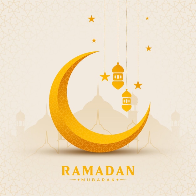 Template di progettazione di banner per i social media di Ramadan Kareem