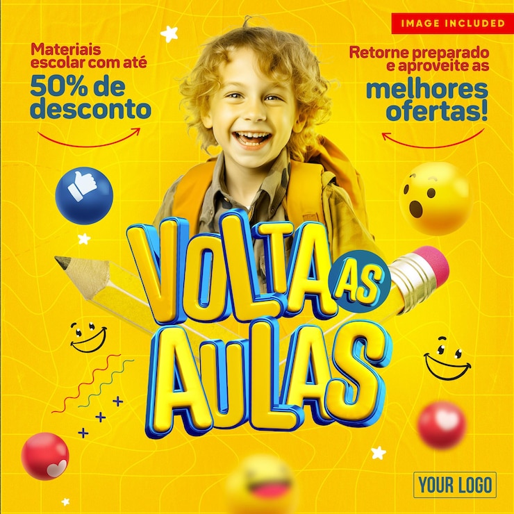 PSD template feed de mídia social de volta às aulas, volte preparado e aproveite a melhor oferta