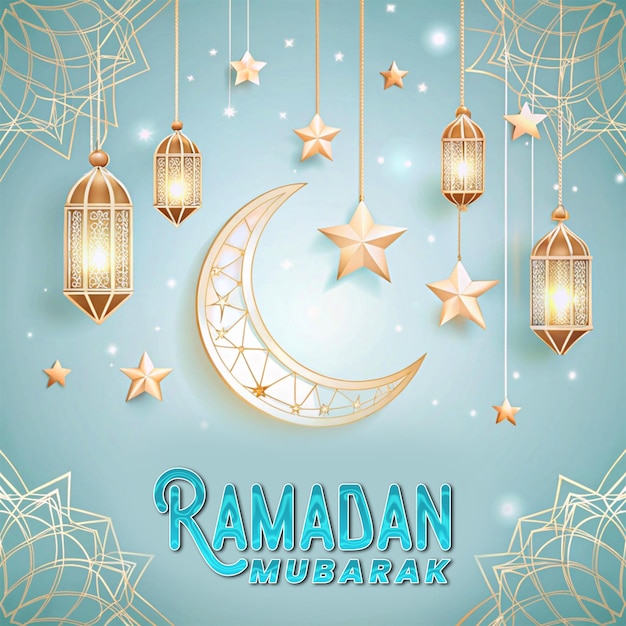 Template de fête islamique traditionnelle du Ramadan Kareem pour la conception de messages sur les médias sociaux