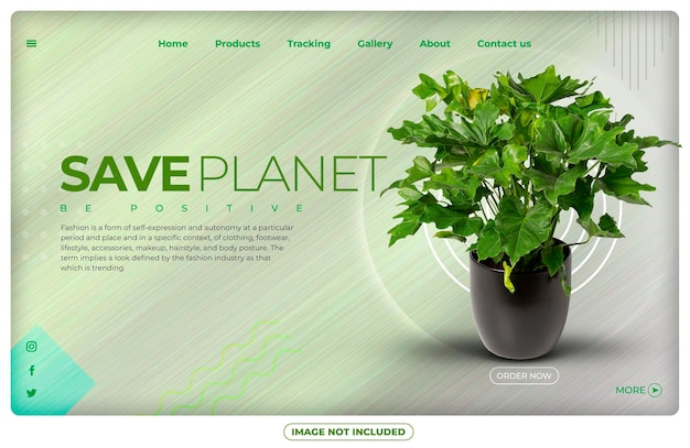 template-landing-page-website-interface utilisateur du site Web