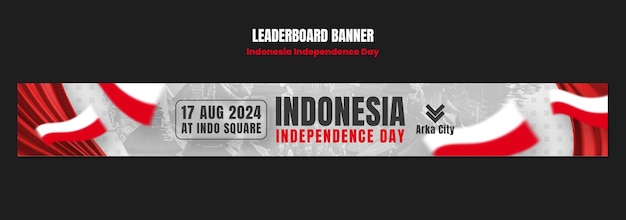 Template per la celebrazione della Giornata dell'Indipendenza dell'Indonesia