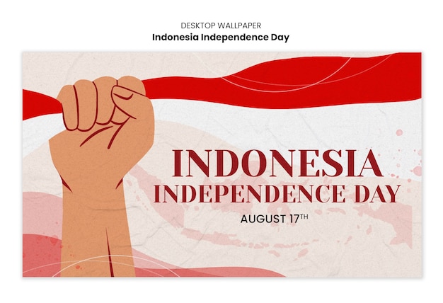 Template per la celebrazione della Giornata dell'Indipendenza dell'Indonesia