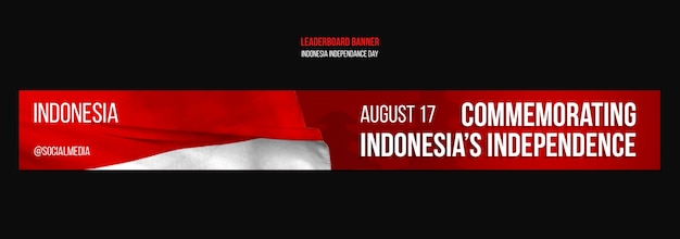 Template per la celebrazione della Giornata dell'Indipendenza dell'Indonesia