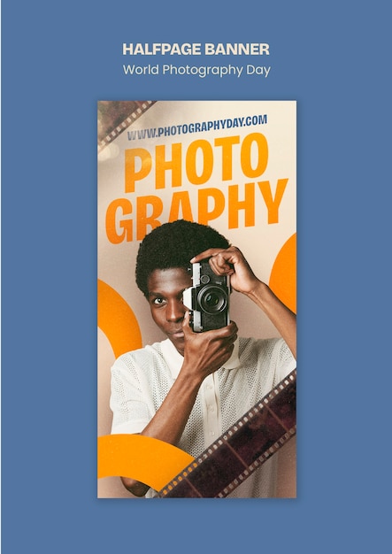 Template per la celebrazione della Giornata Mondiale della Fotografia