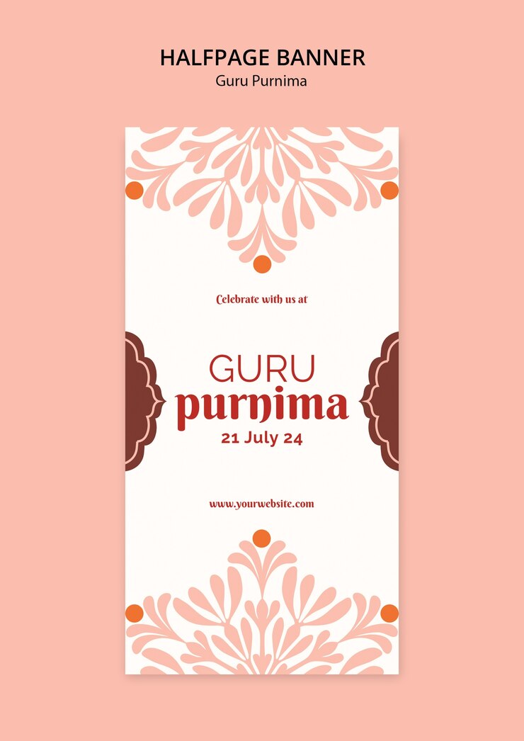 PSD template per la celebrazione di guru purnima