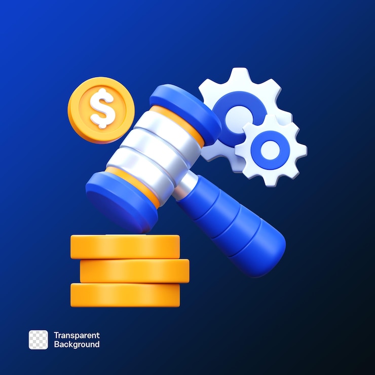 PSD template png illustrazione icona 3d fintech