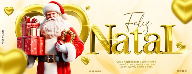 Template psd mídias sociais feliz natal promoção de natal