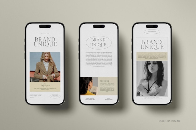 Templati di post Instagram con Mockup del telefono