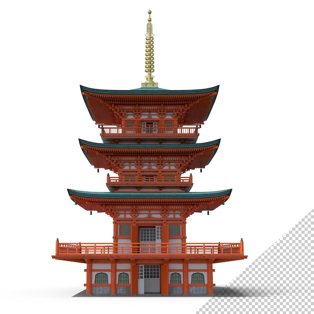 PSD temple japonais png