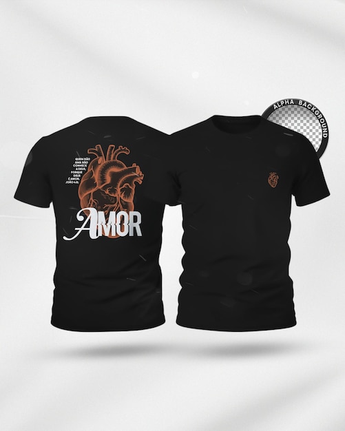 TEMPLO DE DISEÑO MOCKUP de la camisa del evangelio totalmente editable para PSD