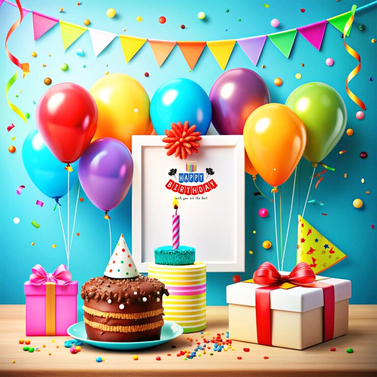 PSD templo de fondo o pancarta de felicitaciones de cumpleaños