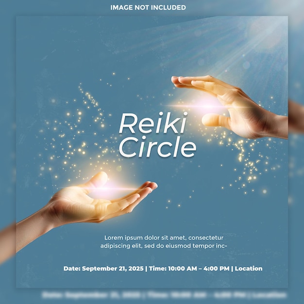Templo de PSD de las redes sociales del Taller de Energía Reiki
