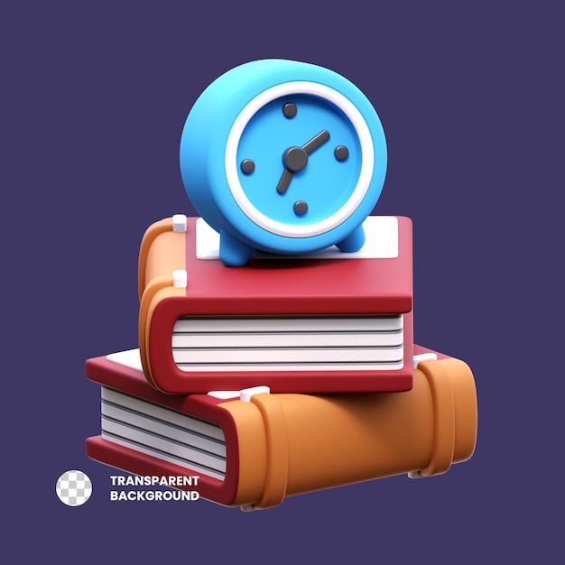 Tempo de estudo do ícone 3D