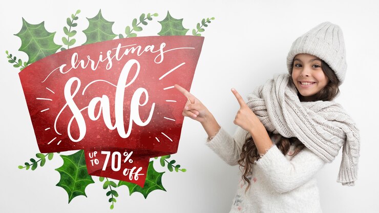 PSD temporada de compras de invierno con ofertas especiales