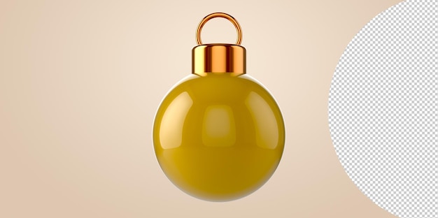 Temporada festiva bolas adornos bombas bombillas decoración png transparente. bola de cristal aislada. 3d