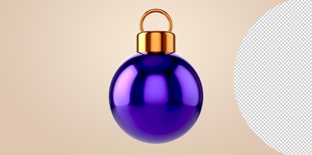 Temporada festiva bolas adornos bombas bombillas decoración png transparente. bola de cristal aislada. 3d