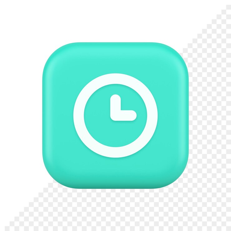 PSD temporizador cuenta regresiva fecha límite botón de control gestión del tiempo reloj aplicación web diseño 3d icono