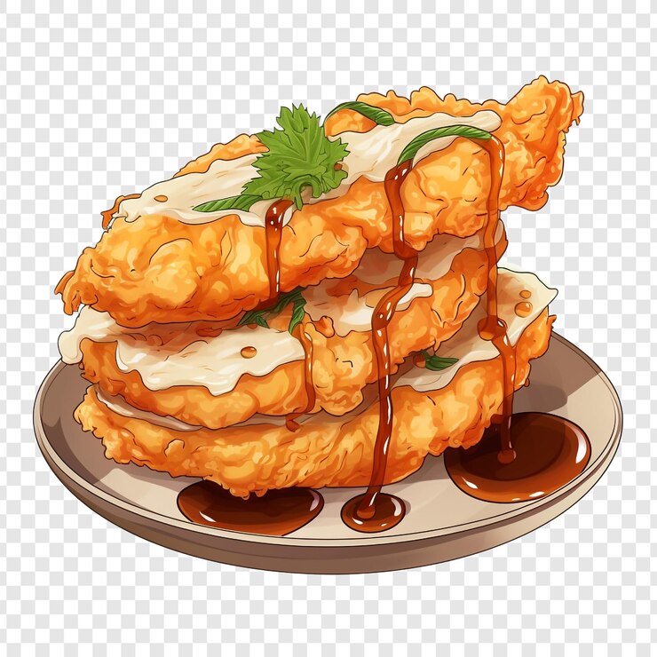 PSD tempura isolada em fundo transparente