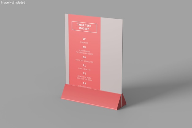 Tenda da tavolo mockup design isolato