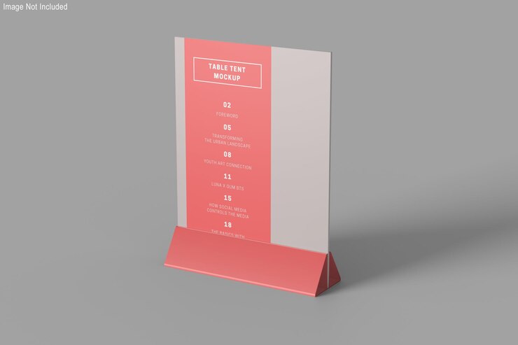 Tenda da tavolo mockup design isolato