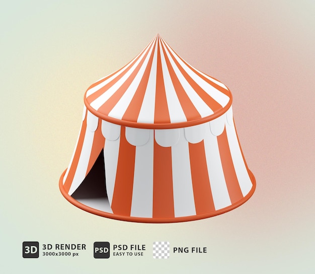 PSD tenda de circo 3d