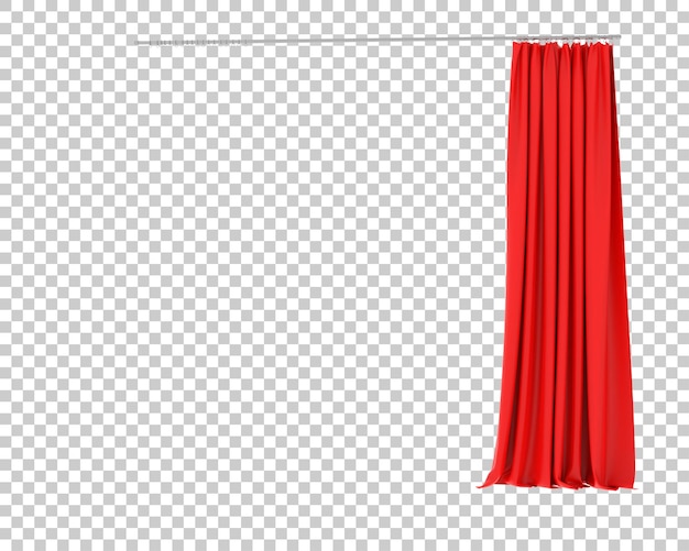 Tende isolate su sfondo trasparente illustrazione rendering 3d