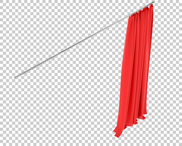 Tende isolate su sfondo trasparente illustrazione rendering 3d
